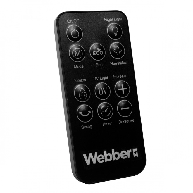 WEBBER WB1820 ventilator negru fără palete cu umidificator de aer