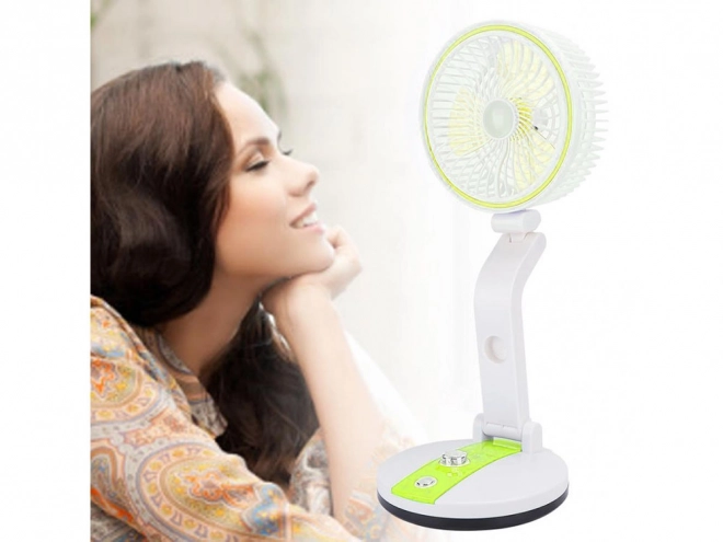 Ventilator portabil pliabil cu lumină LED