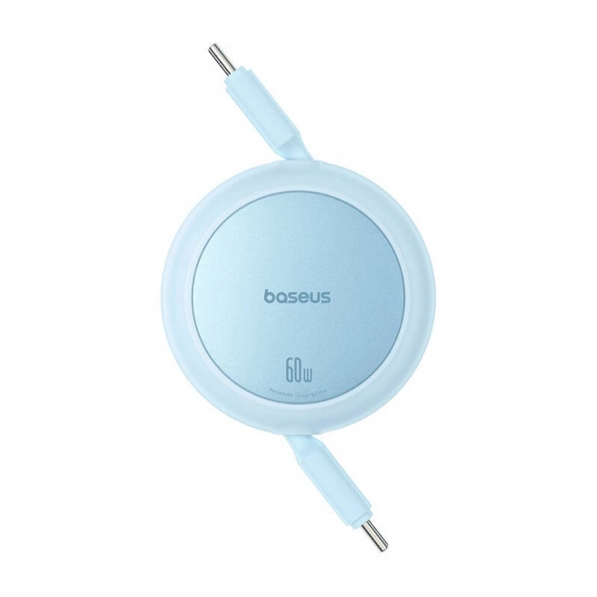 Baseus Free2Pull Mini USB-C la USB-C 60W Cablu USB, 1 m – Albastru