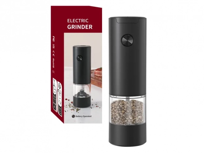 Măcinător electric pentru condimente cu LED și reglaj grosime