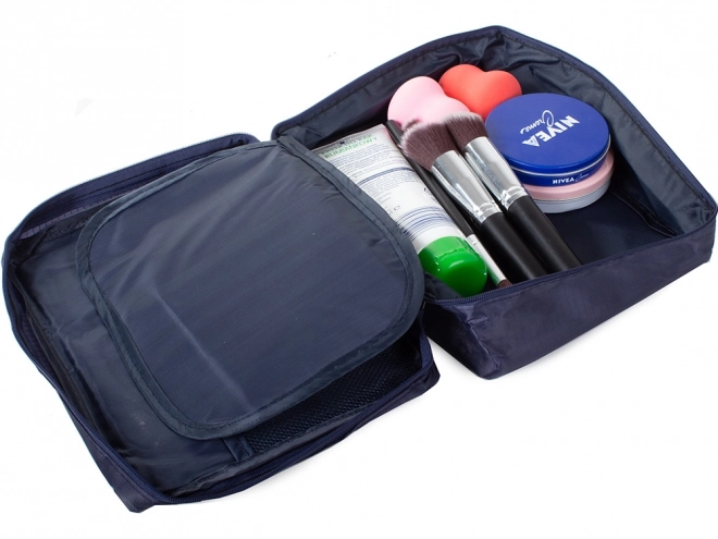 Organizator turistic cosmetice albastru
