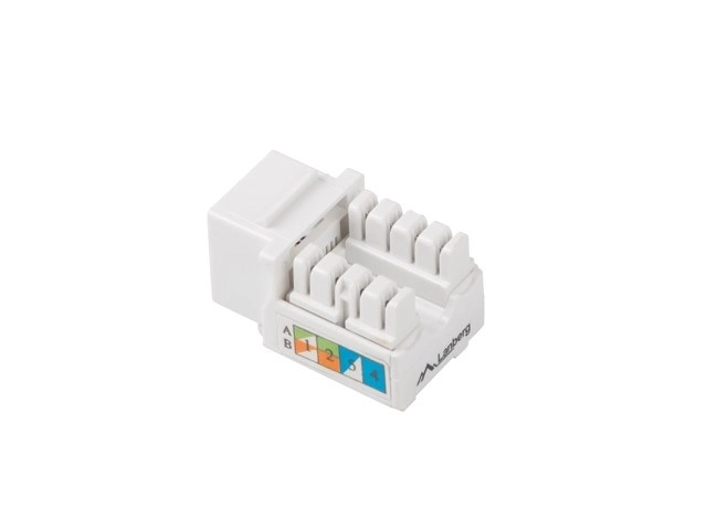 Modul Keystone gniazdo RJ45 UTP CAT6 90 grade pentru cutie de instalație