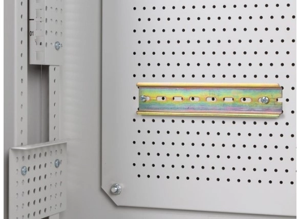 Dulap rack de instalații suspendat 19 inci 6U+3U, culoare gri