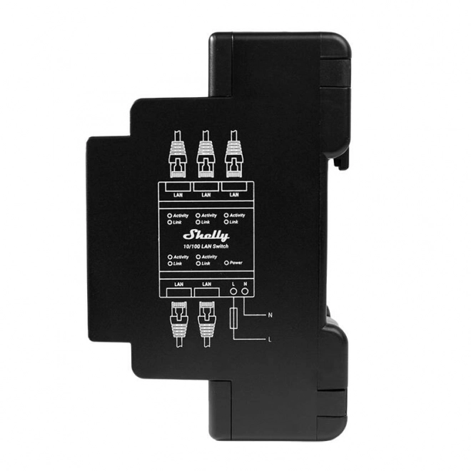 Comutator Ethernet cu 5 porturi RJ45 Shelly