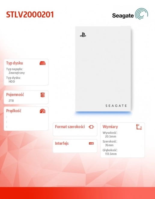 Dysk extern Game Drive pentru PS5 2TB