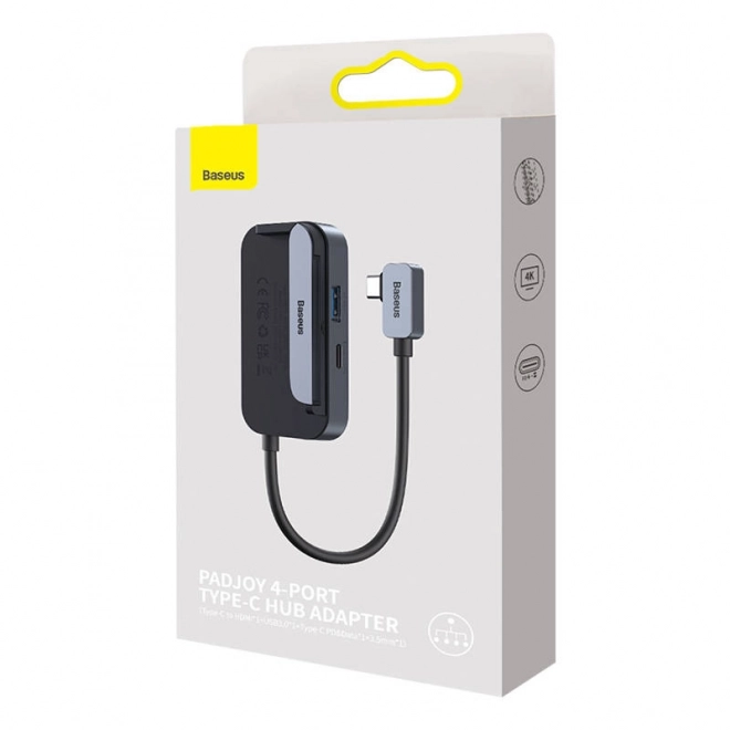 Hub 4 în 1 Baseus PadJoy Series USB-C