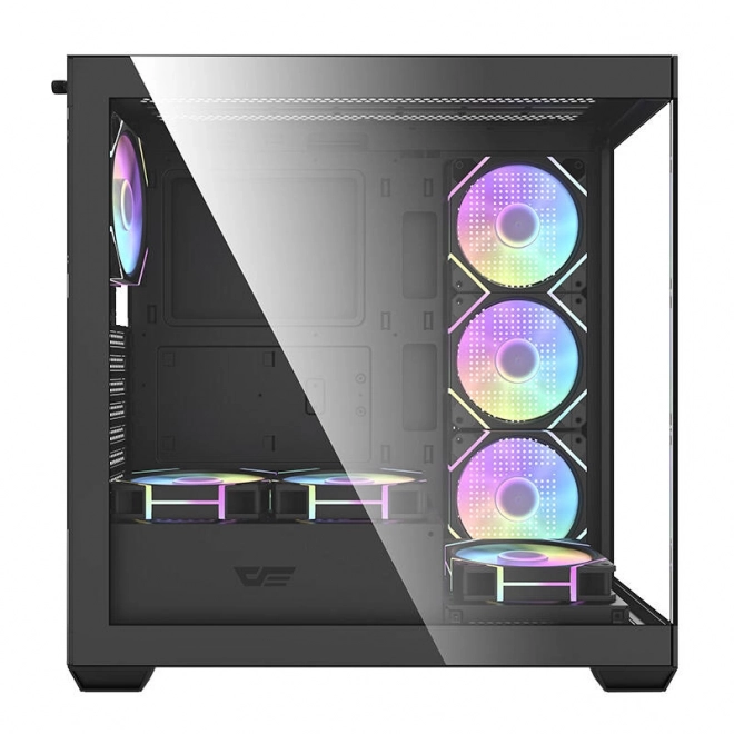 Carcasa computer Darkflash cu ventilatoare ARGB