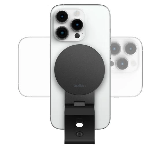 Suport magnetic pentru iPhone la monitor negru