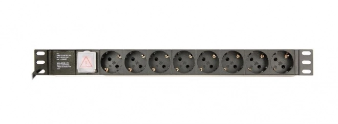 Listă de alimentare rack 8 prize Schuko 1U 16A 3m