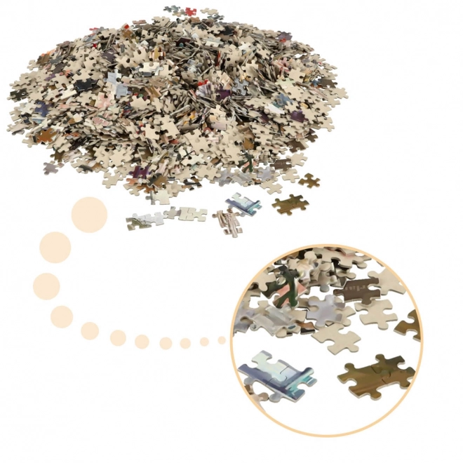 CASTORLAND Puzzle 2000 piese Podul venețian - Podul venețian 92x68cm