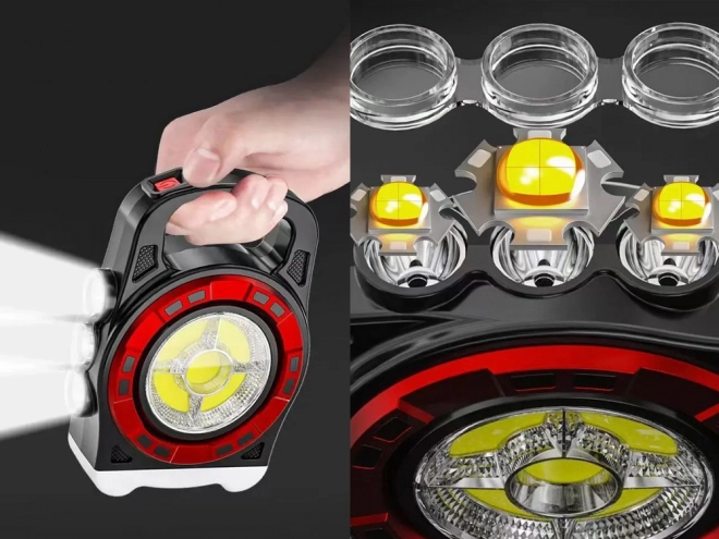 Lampa solară portabilă cu LED și powerbank