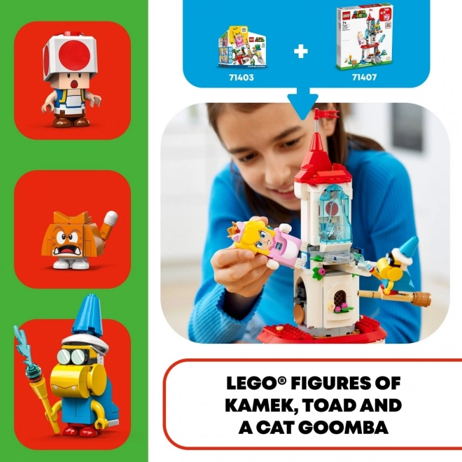 LEGO Super Mario Pisica Peach și Turnul Înghețat set de extindere