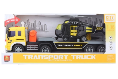Camion cu elicopter pe baterii