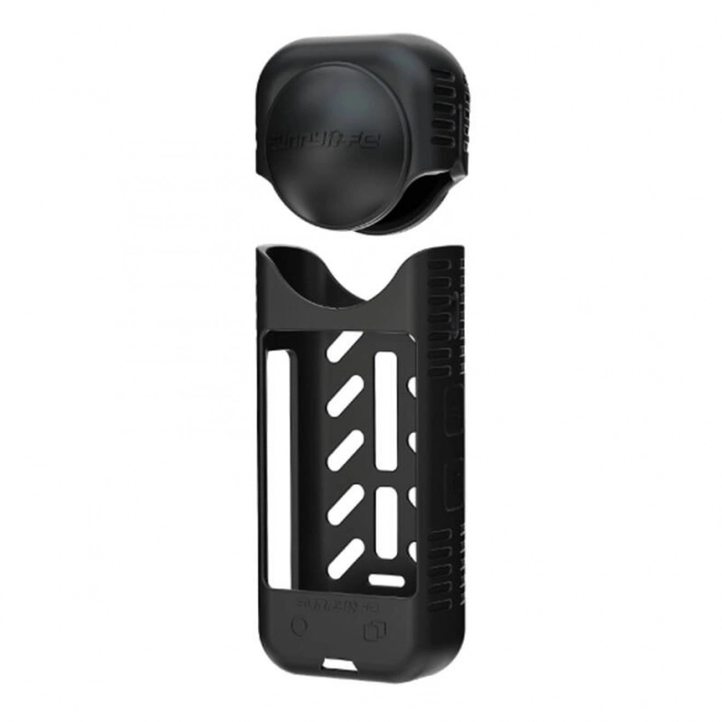 Husă din silicon și capac pentru obiectiv Sunnylife pentru Insta360 X4 negru