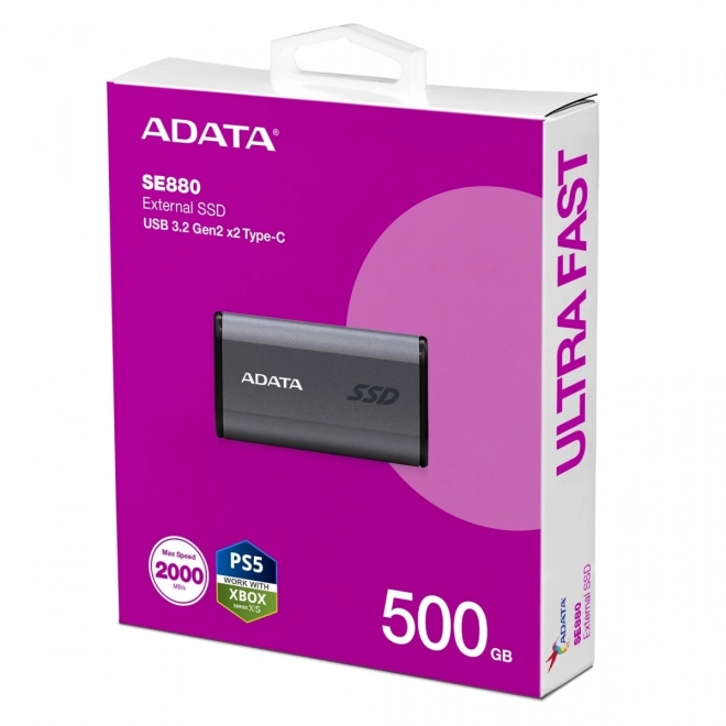 SSD extern SE880 500GB USB 3.2 A/C Gen2x2