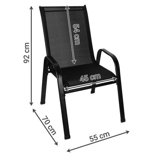 Set de scaune pentru balcon/grădină - 4 bucăți