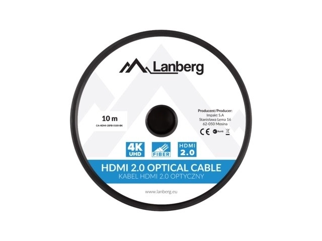 Cablu HDMI Optic Negru 10m