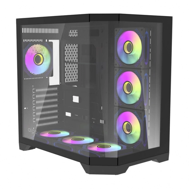 Carcasă PC Darkflash FT418 cu 7 ventilatoare ARGB