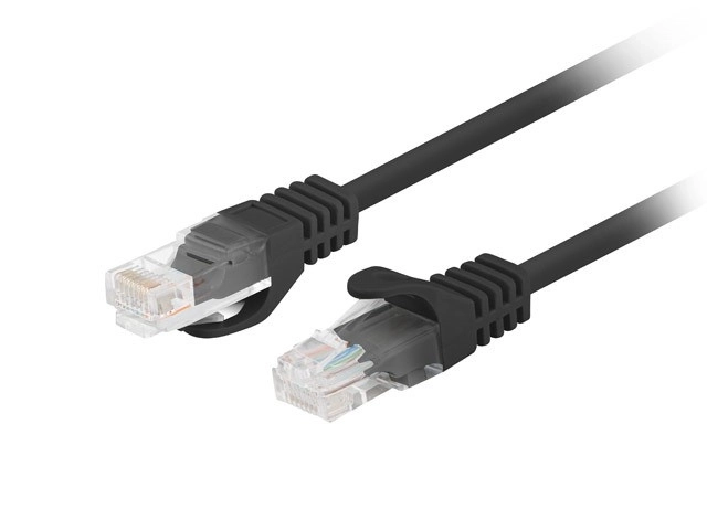 Patchcord UTP cat.6 0,25m negru 10-bucăți
