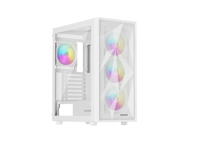 Carcasă pc Genesis Diaxid 605 ARGB Midi Tower Alb