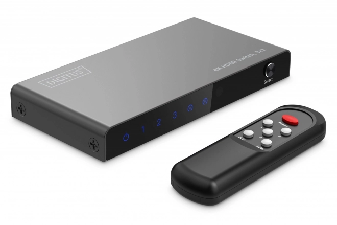 Comutator HDMI 4K 3x1 cu telecomandă