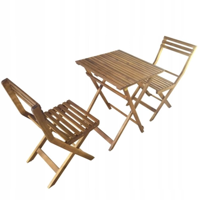Set mobilier de grădină din lemn de salcâm