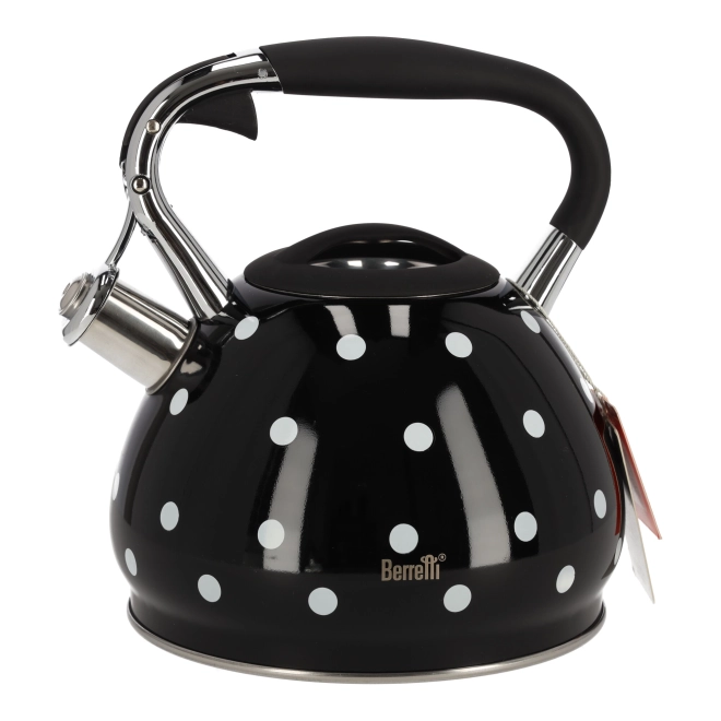 Ceaun negru cu buline albe Berretti Cornelia 3L