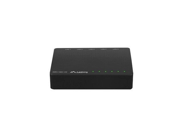 Comutator LANBERG DSP2-1005 5x 1Gb/s Non-gestionat Gigabit Ethernet Desktop 12V