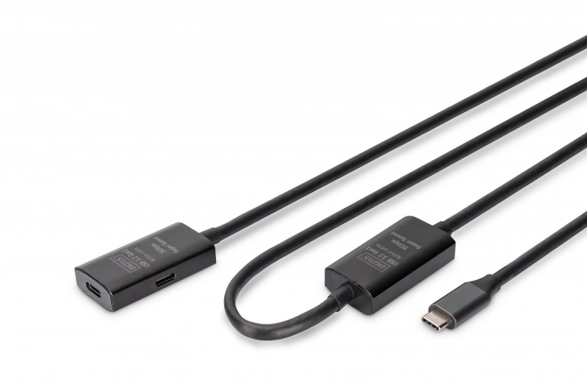 Cablu prelungitor activ USB-C - USB-C, USB 3.2 Gen1, 10m