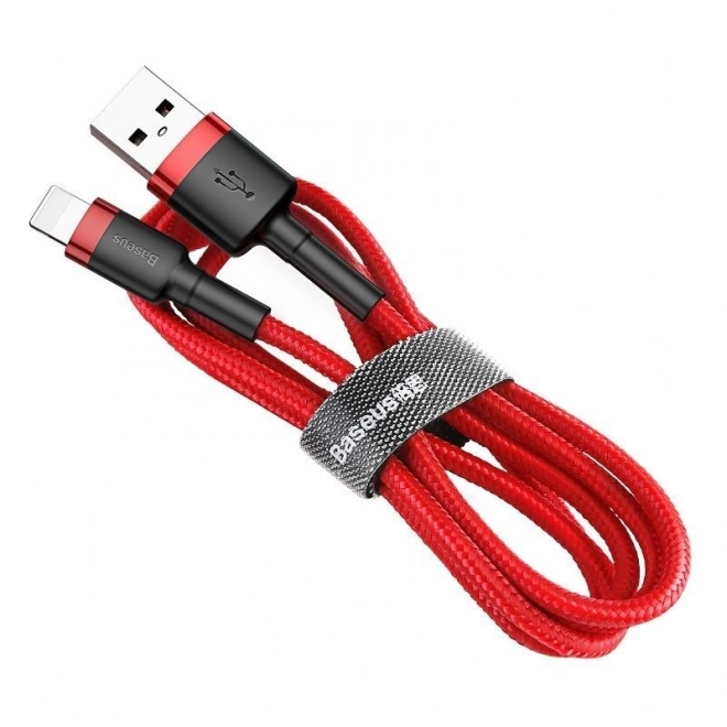 Cablu USB Lightning Baseus Cafule, 3m, 2A, roșu