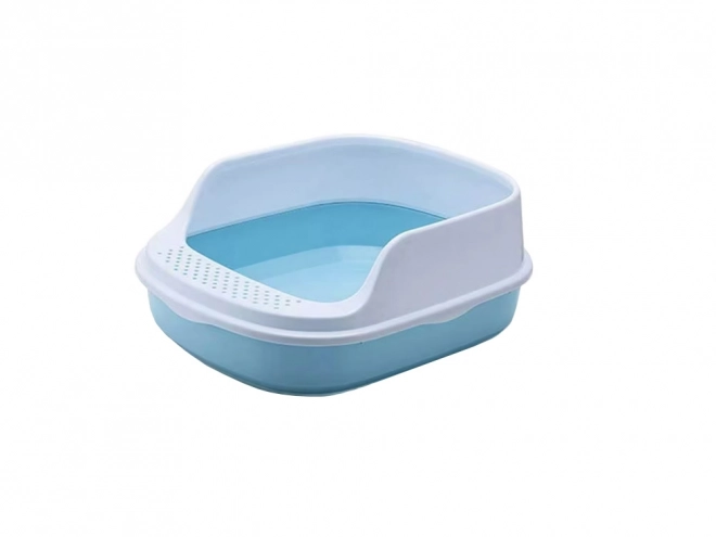 Ladă deschisă pentru nisip pisici cu ramă și lopată mare