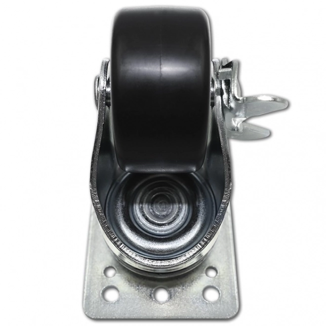 Set de roți cu filet și frână pentru dulapuri RACK 19"