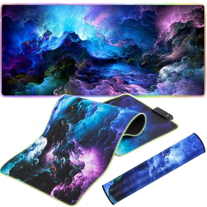Mousepad iluminat RGB pentru gaming