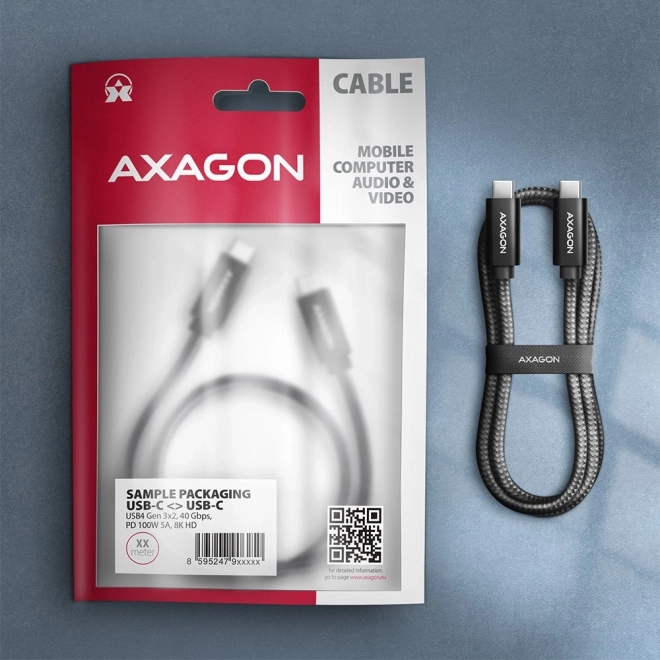 Cablu USB-C - USB-C Gen 3x2 PD 100W 8K HD