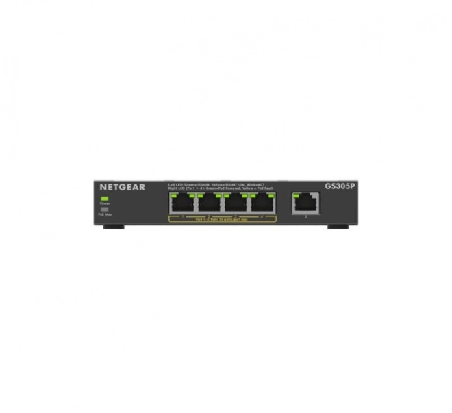Przełączator NETGEAR GS305P PoE+ 5-Porturi Gigabit Ethernet