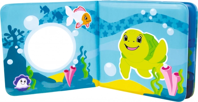 Cărticică magică de baie pentru bebeluși cu pistruiț (squeaker)