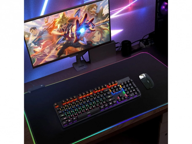 Mouse pad pentru gaming LED RGB XXL
