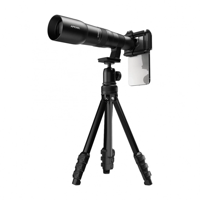 Teleobiectiv Apexel Super 50X cu trepied