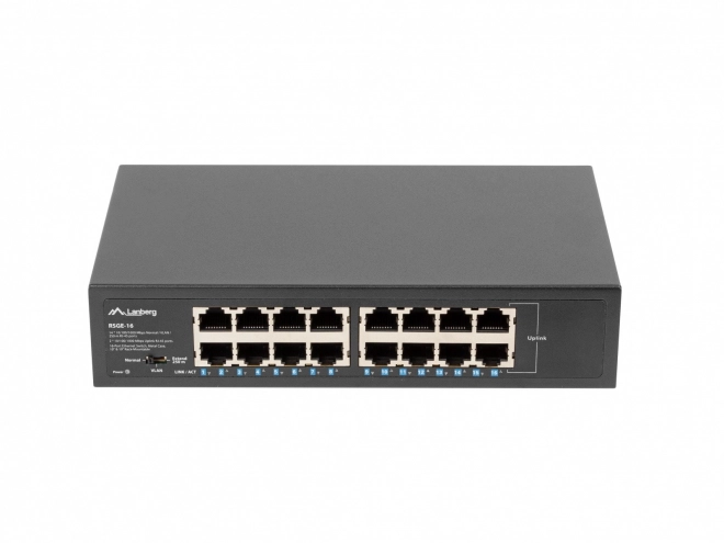 Switch ethernet gigabit Lanberg cu 16 porturi pentru rack