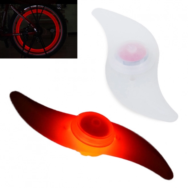 Capace luminate LED pentru spițe de bicicletă