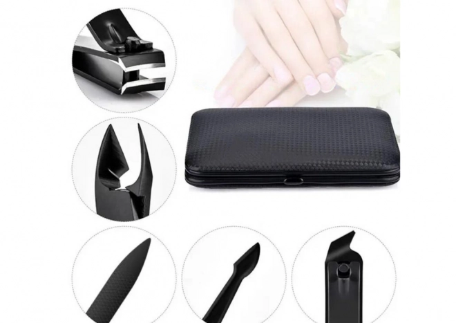 Set accesorii manichiură și pedichiură din oțel tungsten