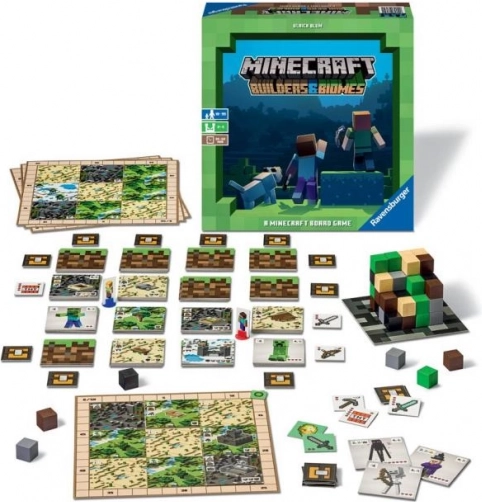 Ravensburger Minecraft: Builders & Biomes – joc de societate
