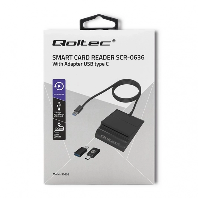 Cititor inteligent carduri cip USB tip C