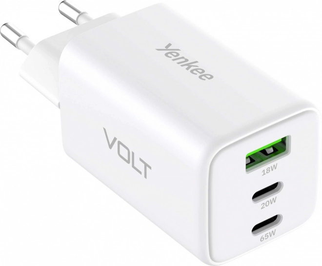 Încărcător de rețea cu 3 USB și 65W Power Delivery