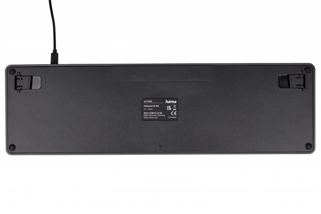 Tastatură Hama cu fir negru-gri