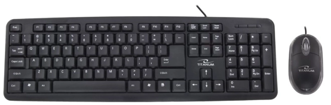 Set tastatură și mouse USB Titanum Salem