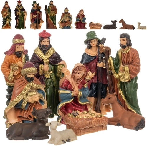 Figurine pentru ieslea de Crăciun - set 10 buc