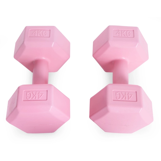 Set roz de gantere de la ModernHome 2x4 kg