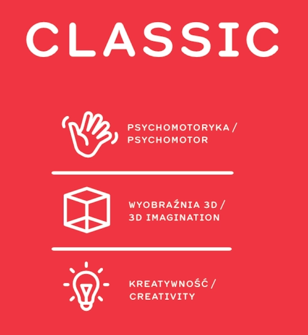 Set de construcții clasic 210 piese
