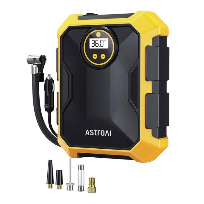 Compresor de aer portabil galben AstroAI 12V DC 100PSI
